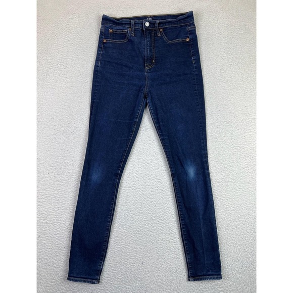 GAP Denim - Gap‎ True Skinny Jeans Womens 8/29 Blue Dark Rinse Mid Rise Stretch Denim Wash